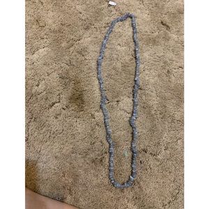 Gray rock necklace